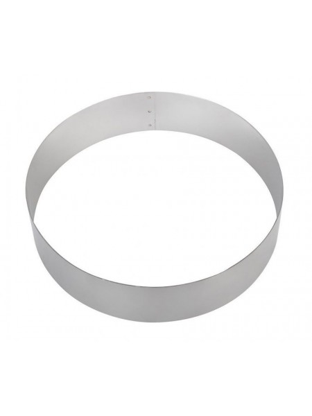Кольцо для торта кондитерское, гарнира, 22х6 см, нержавеющая сталь, VTK. (220602)