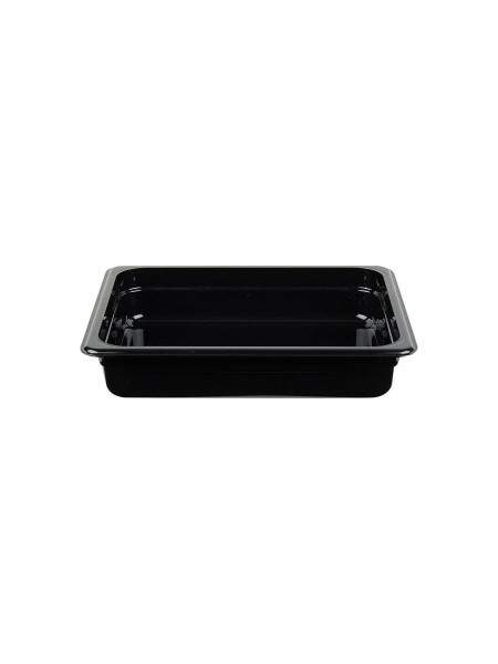 Гастроемкость 1/2-65 (32х26х6,5 см) цвет черный, поликарбонат, Cambro. (22CW-110)