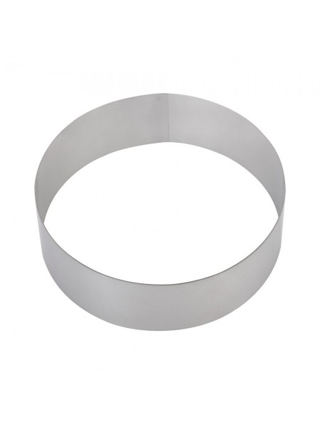 Кольцо для торта кондитерское, гарнира, 24х5 см, нержавеющая сталь, Luxstahl. (240502)