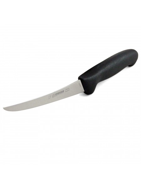 Нож обвалочный профессиональный 15 см, средняя жесткость, для обвалки и разделки мяса, ручка TPE, Giesser. (2505 15)
