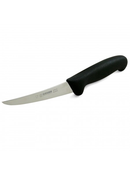 Нож обвалочный профессиональный 13 см, жесткий, для обвалки и разделки мяса, ручка TPE, Giesser. (2515 13)