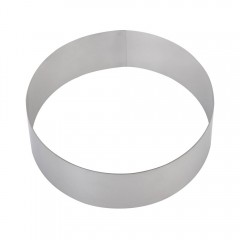 Кольцо для торта кондитерское, гарнира, 26х5 см, нержавеющая сталь, Luxstahl. (260502)