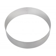 Кольцо для торта кондитерское, гарнира, 26х6 см, нержавеющая сталь, VTK. (260602)