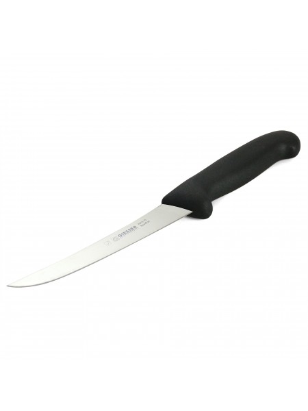 Нож обвалочный профессиональный 15 см, гибкий, для обвалки и разделки мяса, ручка TPE, Giesser. (2615 15)