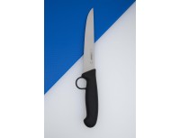 Нож жиловочный профессиональный для отделения жил от мяса, 18 см, со стопором, ручка TPE Bodyguard, Giesser. (3008 18)
