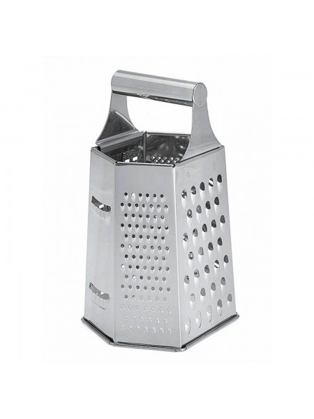 Терка для овощей ручная шестисторонняя, 21,5 см, нержавеющая сталь, Dali Group. (302190)