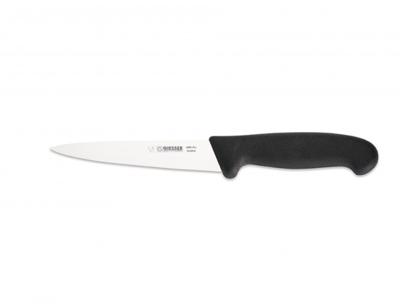Нож жиловочный профессиональный для отделения жил от мяса, 15 см, ручка TPE, Giesser. (3085 15)