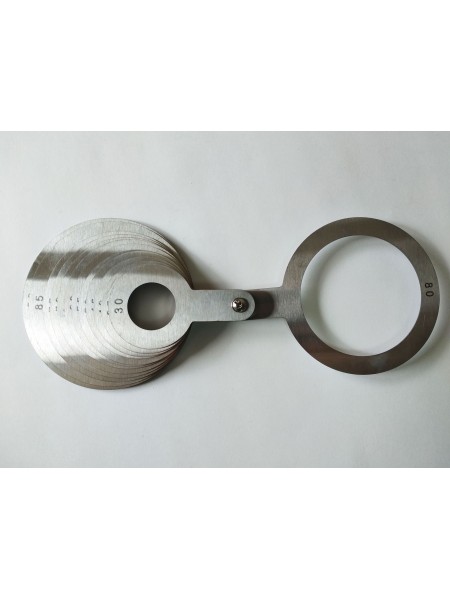 Калибратор веерный круглый для фруктов и овощей, 13 колец, 30-90, шаг 5 мм, нерж.сталь, АСК. (3090-13) (3090-13)