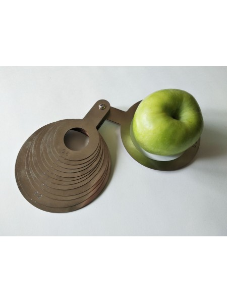 Калибратор веерный круглый для фруктов и овощей, 13 колец, 30-90, шаг 5 мм, нерж.сталь, АСК. (3090-13) (3090-13)