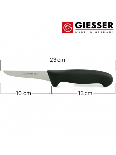 Нож обвалочный профессиональный 10 см, для обвалки и разделки мяса, ручка TPE, Giesser. (3105 10)