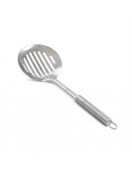 Шумовка перфорированная, нержавеющая сталь, рабочая поверхность 12х11см, общ. L=33.5 см, Dali Group. (321010)