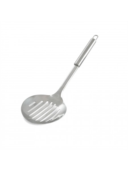 Шумовка перфорированная, нержавеющая сталь, рабочая поверхность 12х11см, общ. L=33.5 см, Dali Group. (321010)