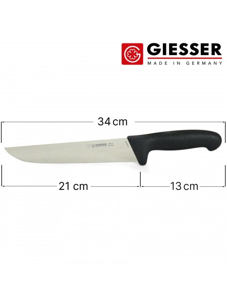 Нож обвалочный профессиональный 21 см, для обвалки и разделки мяса, ручка TPE, Giesser. (4005 21)