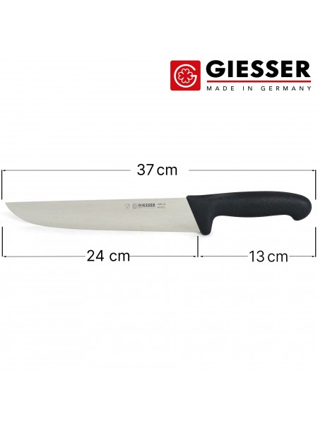 Нож обвалочный профессиональный 24 см, для обвалки и разделки мяса, ручка TPE, Giesser. (4005 24)
