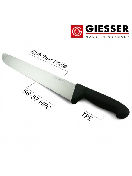 Нож обвалочный профессиональный 30 см, для обвалки и разделки мяса, ручка TPE, Giesser. (4005 30)