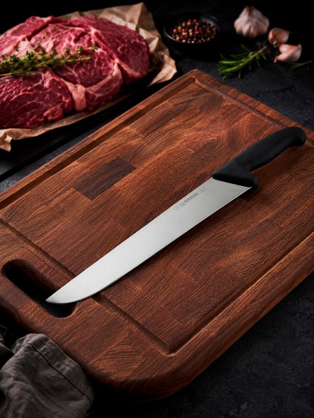 Нож обвалочный профессиональный 30 см, для обвалки и разделки мяса, ручка TPE, Giesser. (4005 30)