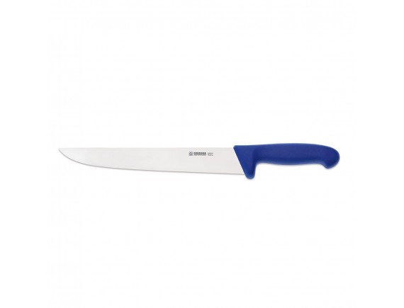 Нож разделочный профессиональный 27 см, для обвалки и разделки мяса, ручка TPE синяя, Giesser. (4025 27 b)