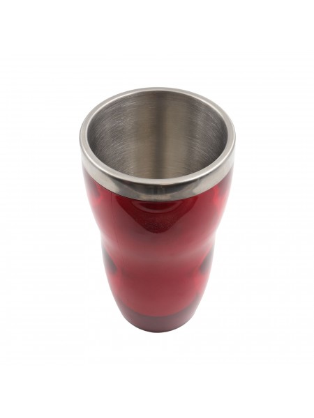 Шейкер барный для коктейлей, 0.55 л нерж.сталь пластик, красный, Paderno. (41481-03)