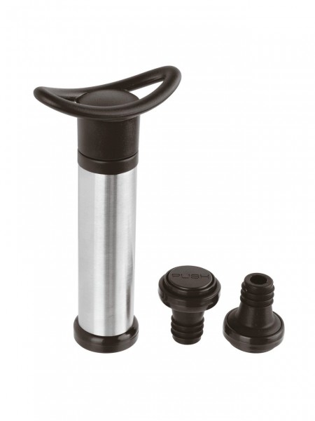 Вакуумный стоппер для вина, 2 пробки в комплекте, Paderno. (41500-00)