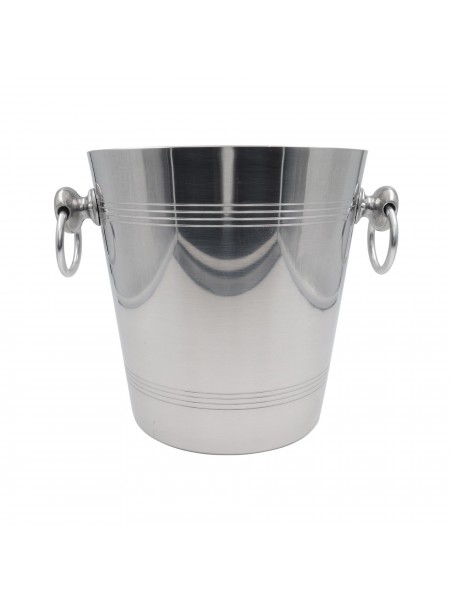 Ведро для льда, шампанского, D-20 см, H-21 см, алюминий, Paderno. (41501-20)