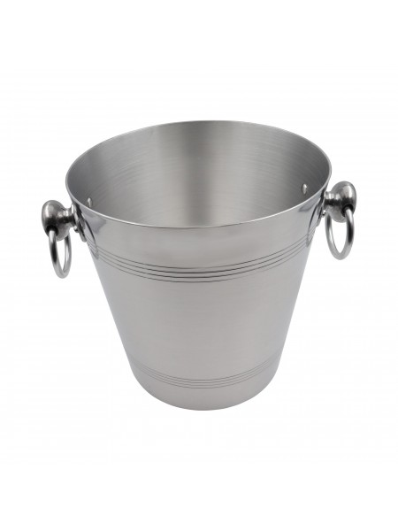 Ведро для льда, шампанского, D-20 см, H-21 см, алюминий, Paderno. (41501-20)