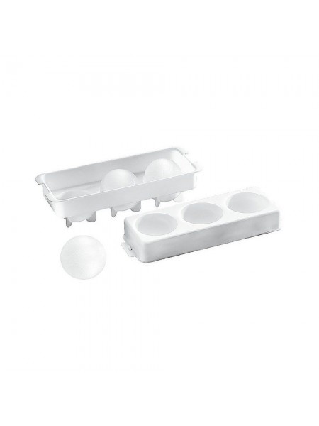 Форма для льда, 3 сферы 55 мм, 24х8,5х6,5 см, пластик, Paderno. (41515-03)