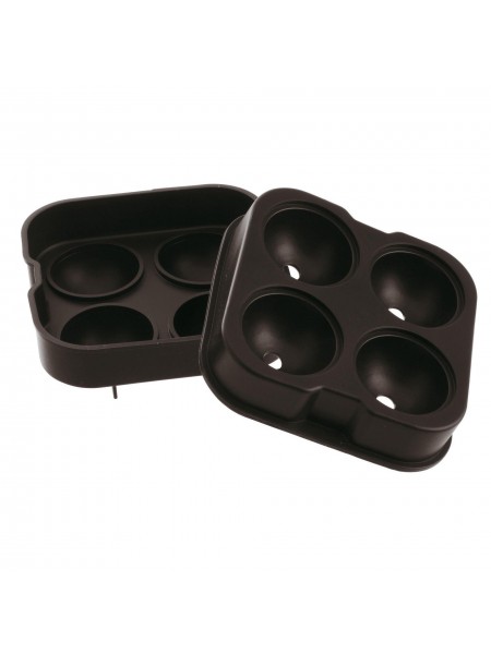 Форма для льда, на 4 сферы 4,5 см, 12х12х5 см, силикон, Paderno. (41515-08)