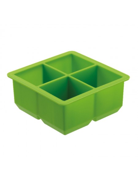 Форма для льда, 4 куба 4,7 см, 11.7х11.7х5 см, силикон, Paderno. (41515-18)