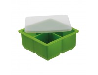 Форма для льда, 4 куба 4,7 см, 11.7х11.7х5 см, силикон, Paderno. (41515-18)