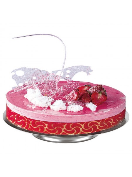 Подставка для торта, D-30 см, H-5 см, нерж.сталь, Paderno. (41538-30)