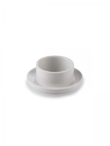 Масленка фарфоровая с металлической крышкой, D-9 см, Paderno. (41561-09)