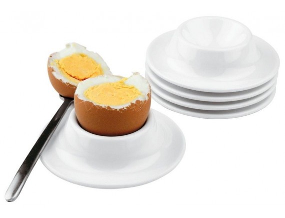 Сервировочная подставка для яйца, 8,5 см, меламин, набор 4 штуки, Paderno. (41597-04)