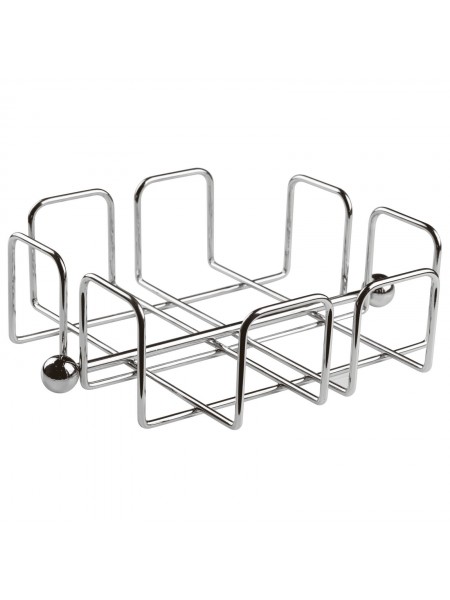 Салфетница металлическая с прижимом, 19х19х6,5 см, нержавеющая сталь, Paderno. (41617-05)