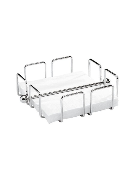 Салфетница металлическая с прижимом, 19х19х6,5 см, нержавеющая сталь, Paderno. (41617-05)