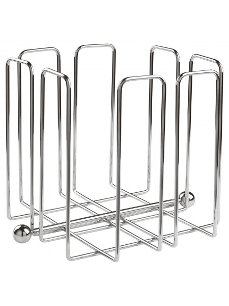 Салфетница металлическая с прижимом, 19х19х19 см, нержавеющая сталь, Paderno. (41617-15)