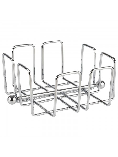 Салфетница металлическая с прижимом, 14х14х6,5 см, нержавеющая сталь, Paderno. (41618-14)