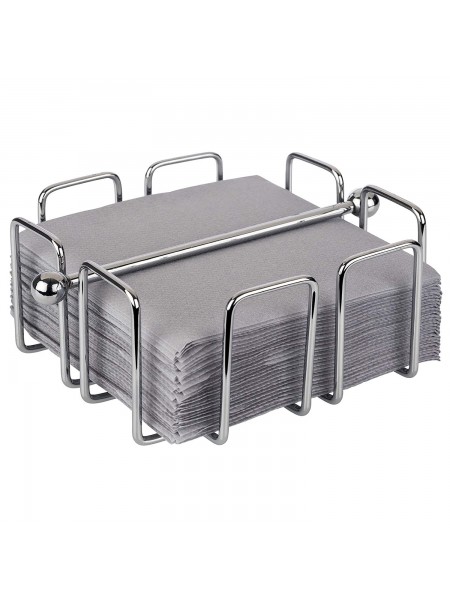 Салфетница металлическая с прижимом, 14х14х6,5 см, нержавеющая сталь, Paderno. (41618-14)