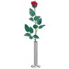 Сервировочная ваза для цветов на стол, 15 см, нержавеющая сталь, Paderno. (41628-15)
