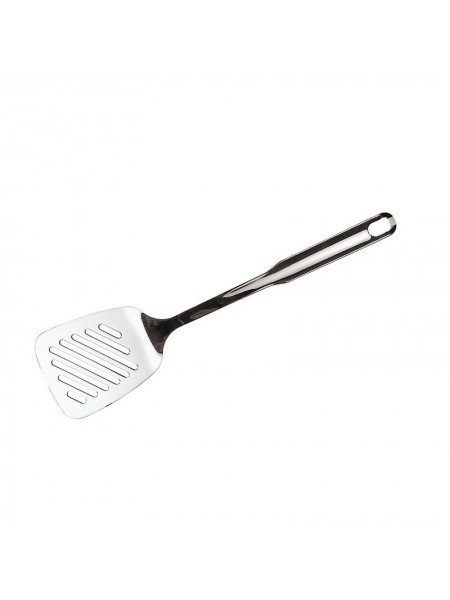 Лопатка перфорированная, нержавеющая сталь, рабочая поверхность 10х8см общ. L=34см, Paderno. (41672-00)