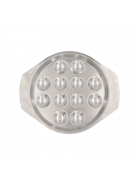 Блюдо сервировочное для улиток, на 12 штук, нерж.сталь, Paderno. (41687-12)