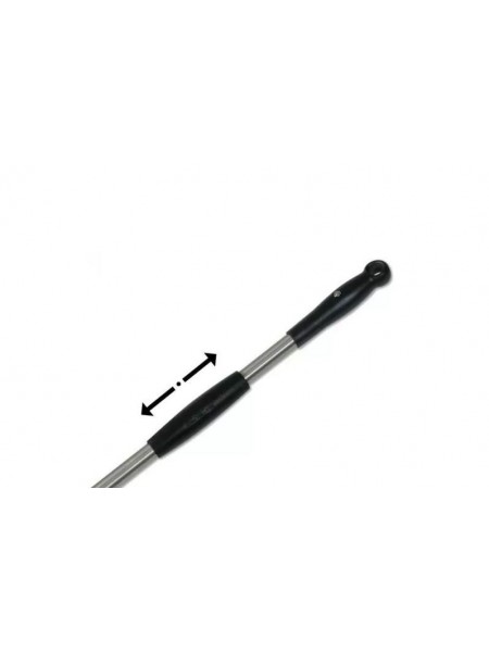 Поворотная лопата для пиццы, 17 см, длина ручки 150 см, нерж.сталь, Paderno. (41738-17)