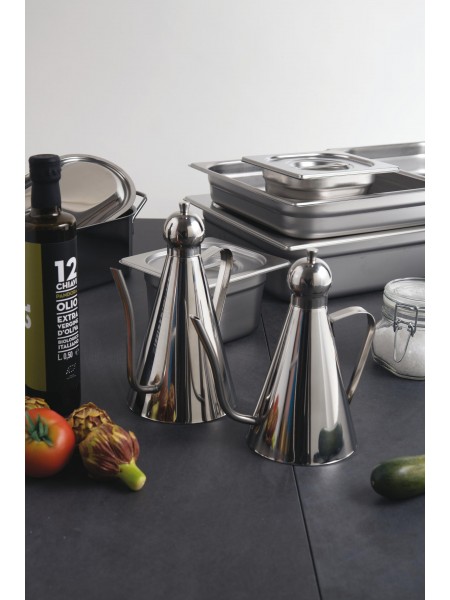 Сервировочный чайник для масла, 0.7л нержавеющая сталь, Paderno. (41780-07)