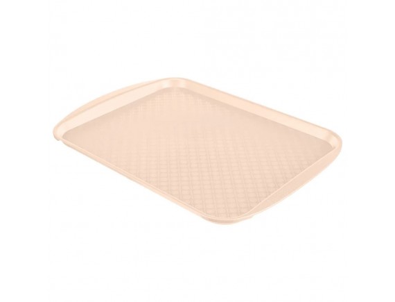 Поднос столовый, 420х300 мм бежевый полистирол, Рестола. (422106707)
