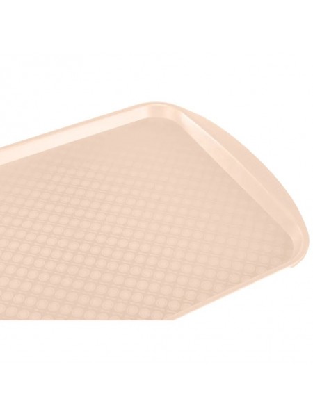 Поднос столовый, 420х300 мм бежевый полистирол, Рестола. (422106707)