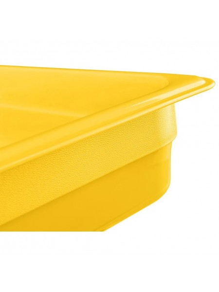 Гастроемкость 1/2-65 (32х26х6,5 см) цвет желтый, полипропилен, Рестола. (422107406)