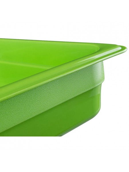 Гастроемкость 1/2-65 (32х26х6,5 см) цвет зеленый, полипропилен, Рестола. (422107409)