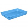 Лоток для теста 650х430х80 мм, цвет голубой, полипропилен, Рестола. (422108502)