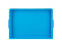 Лоток для теста 650х430х80 мм, цвет голубой, полипропилен, Рестола. (422108502)