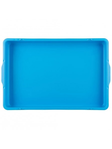 Лоток для теста 650х430х80 мм, цвет голубой, полипропилен, Рестола. (422108502)