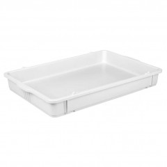 Лоток для теста 650х430х80 мм, цвет белый, полипропилен, Рестола. (422108516)